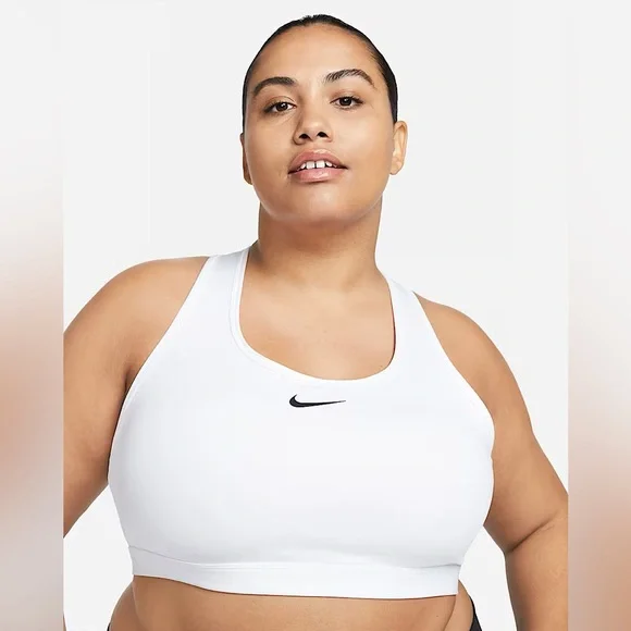 🖤 Nike Swoosh Medium Support Plus Size Sports Bra - Picture 1 of 6
